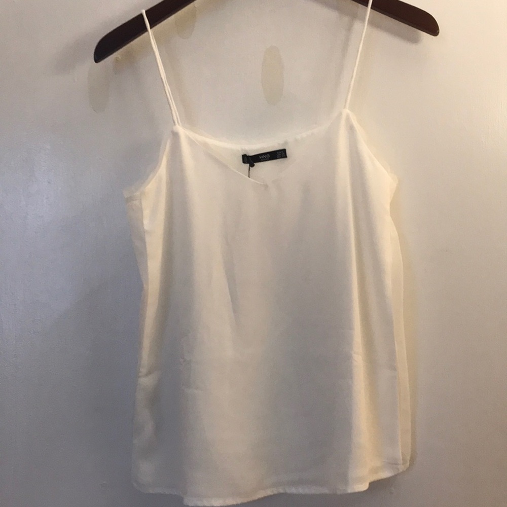 Mango Tank Blouse with Sheer sides